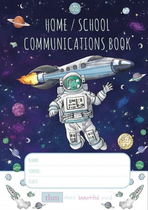 home school communications book space edition